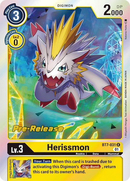 Herissmon [BT7-031] [Next Adventure Pre-Release Cards] | Card Merchant Takapuna