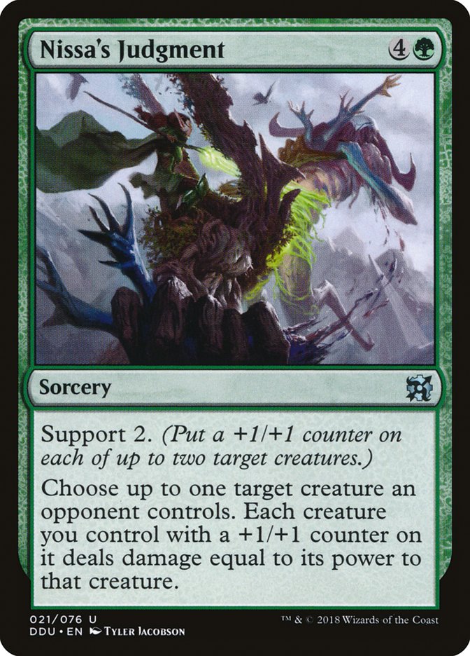 Nissa's Judgment [Duel Decks: Elves vs. Inventors] | Card Merchant Takapuna