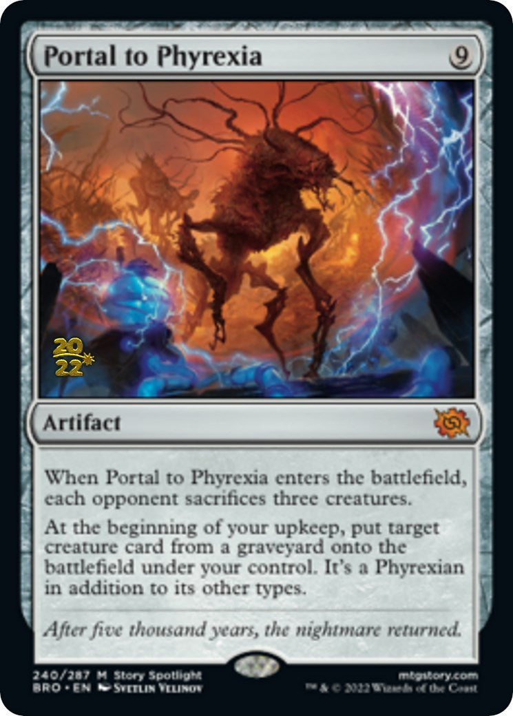 Portal to Phyrexia [The Brothers' War Prerelease Promos] | Card Merchant Takapuna