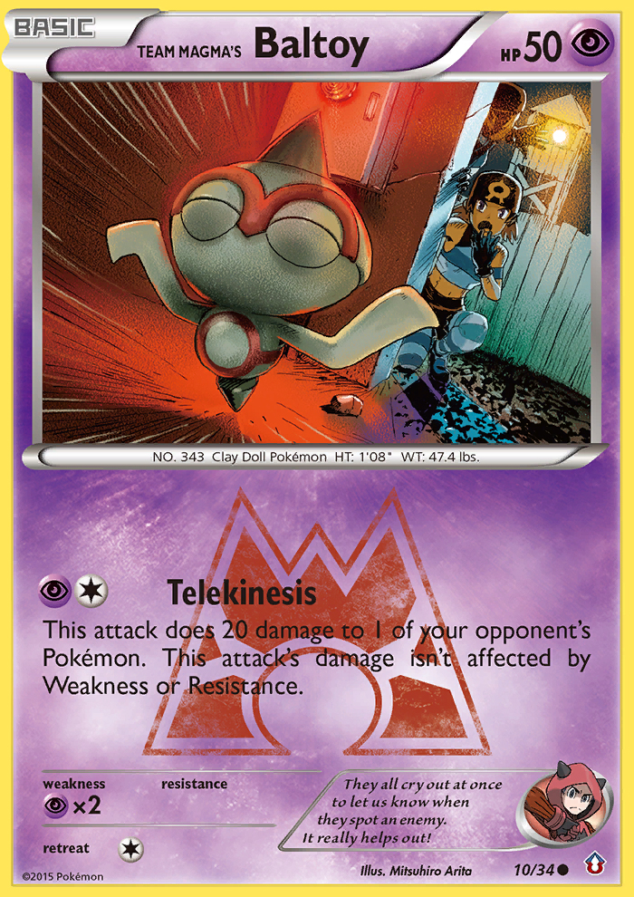 Team Magma's Baltoy (10/34) [XY: Double Crisis] | Card Merchant Takapuna