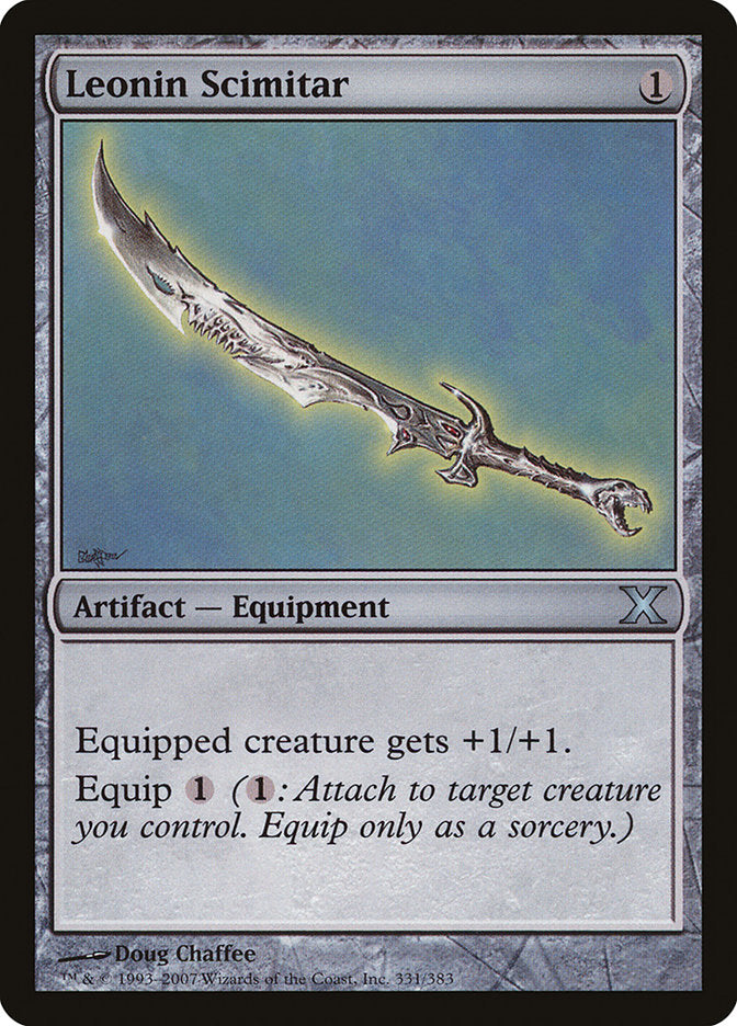 Leonin Scimitar [Tenth Edition] | Card Merchant Takapuna