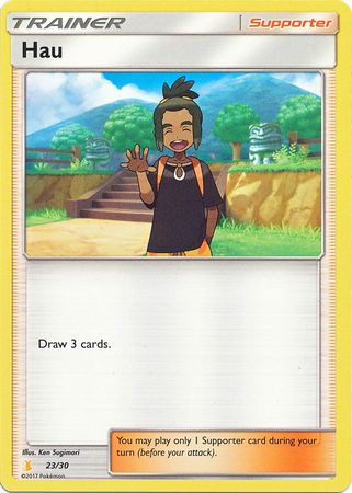 Hau (23/30) [Sun & Moon: Trainer Kit - Alolan Raichu] | Card Merchant Takapuna