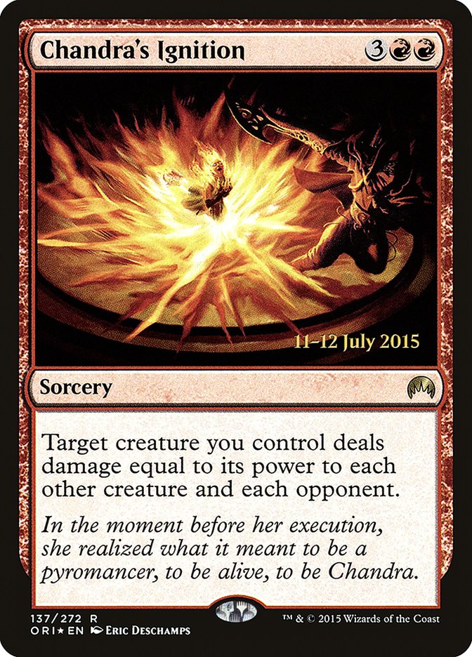 Chandra's Ignition [Magic Origins Prerelease Promos] | Card Merchant Takapuna