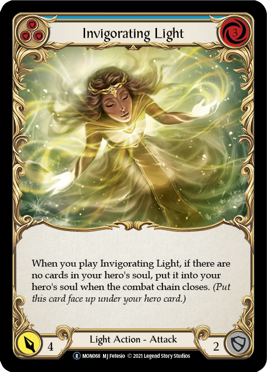 Invigorating Light (Blue) [U-MON068] (Monarch Unlimited)  Unlimited Normal | Card Merchant Takapuna