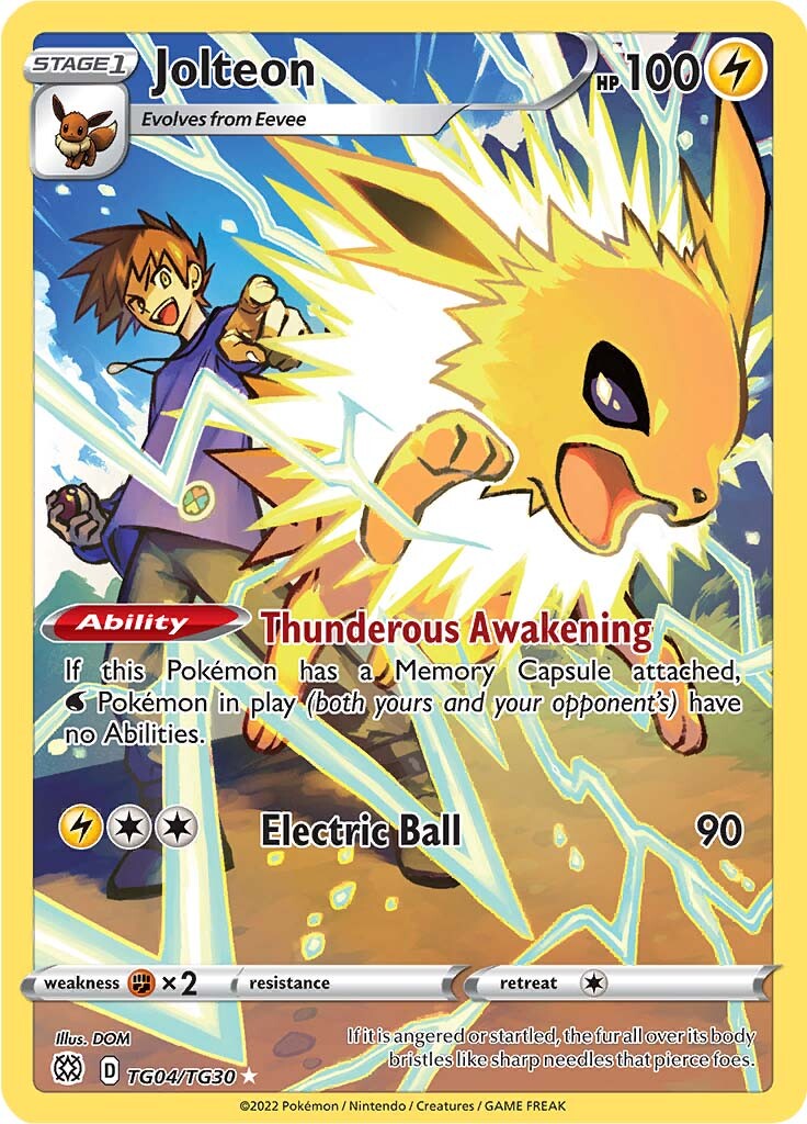 Jolteon (TG04/TG30) [Sword & Shield: Brilliant Stars] | Card Merchant Takapuna