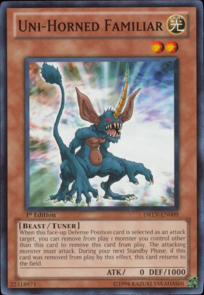 Uni-Horned Familiar [DREV-EN009] Common | Card Merchant Takapuna