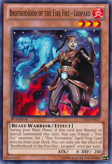 Brotherhood of the Fire Fist - Leopard [LTGY-EN027] Common | Card Merchant Takapuna