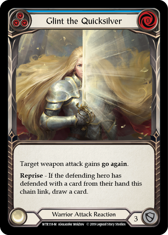 Glint the Quicksilver [WTR118-M] (Welcome to Rathe)  Alpha Print Normal | Card Merchant Takapuna