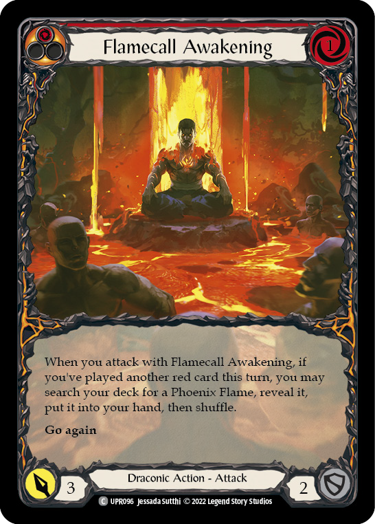 Flamecall Awakening (Extended Art) [UPR096] (Uprising)  Rainbow Foil | Card Merchant Takapuna