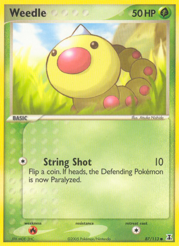 Weedle (87/113) [EX: Delta Species] | Card Merchant Takapuna