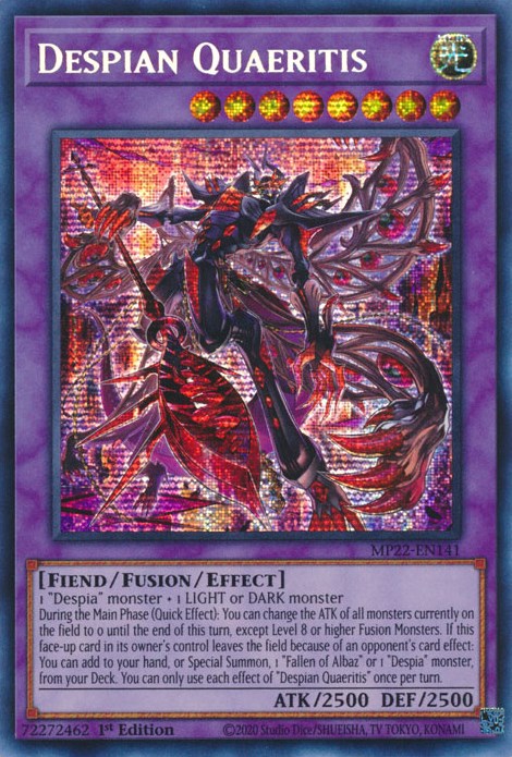 Despian Quaeritis [MP22-EN141] Prismatic Secret Rare | Card Merchant Takapuna