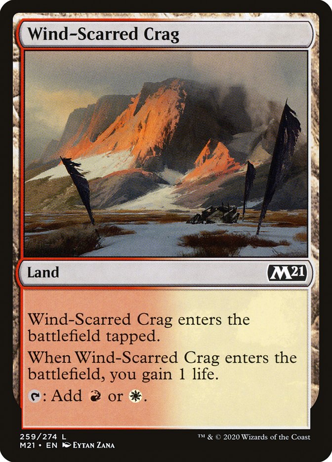 Wind-Scarred Crag [Core Set 2021] | Card Merchant Takapuna