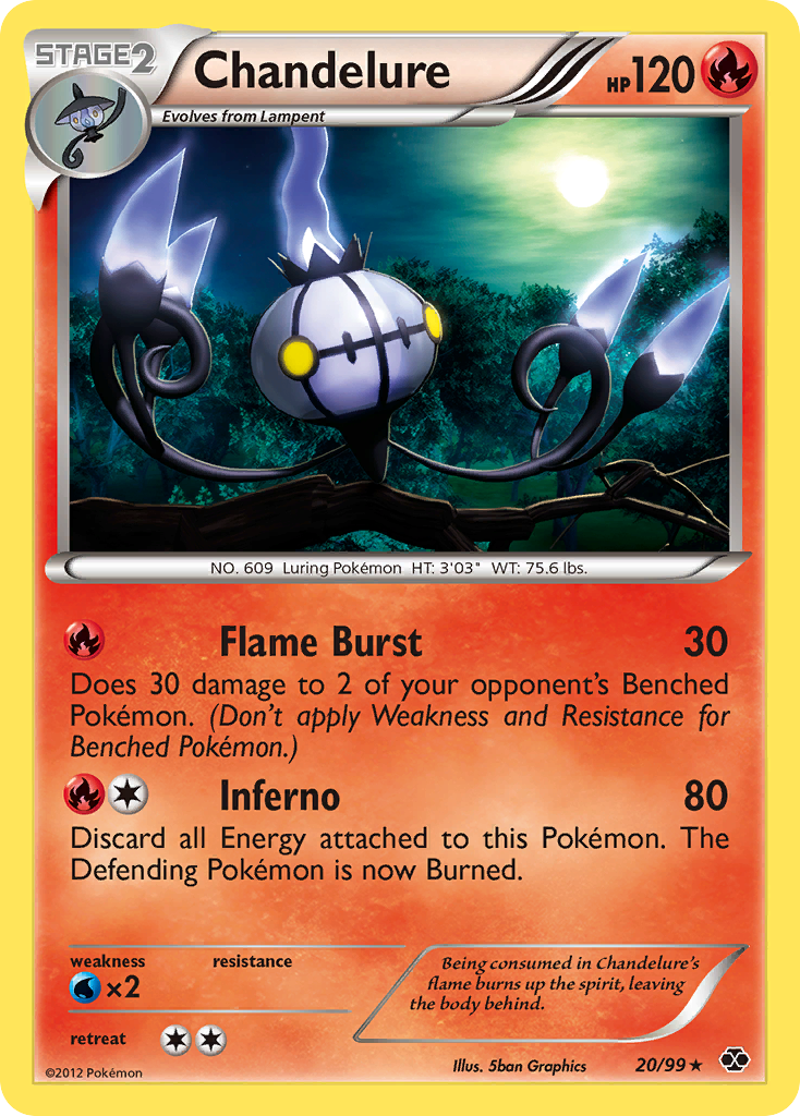 Chandelure (20/99) [Black & White: Next Destinies] | Card Merchant Takapuna