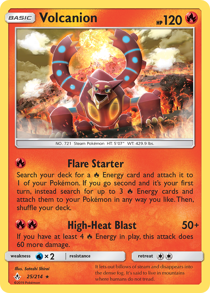 Volcanion (25/214) [Sun & Moon: Unbroken Bonds] | Card Merchant Takapuna