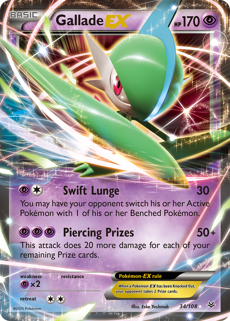 Gallade EX (34/108) [XY: Roaring Skies] | Card Merchant Takapuna