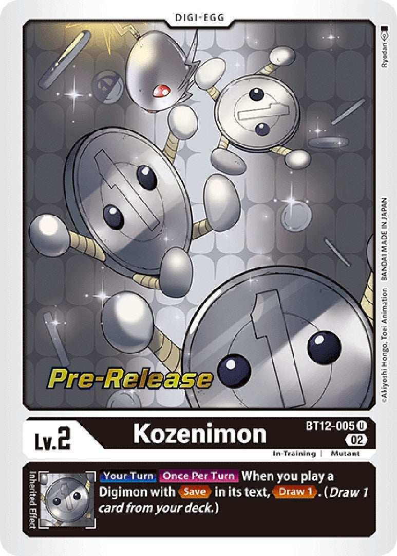 Kozenimon [BT12-005] [Across Time Pre-Release Cards] | Card Merchant Takapuna