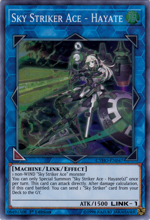 Sky Striker Ace - Hayate [CYHO-EN047] Super Rare | Card Merchant Takapuna