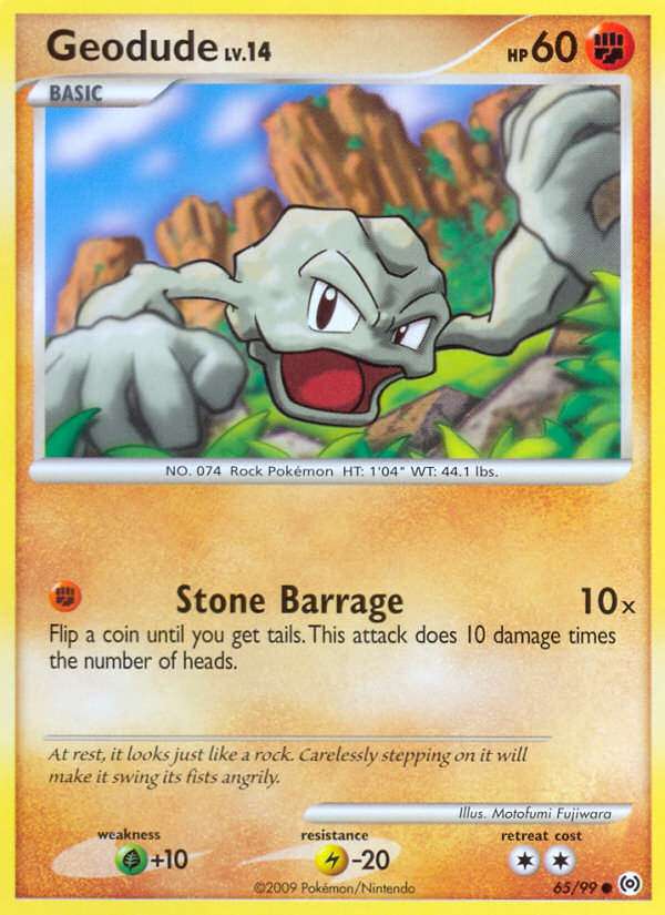 Geodude (65/99) [Platinum: Arceus] | Card Merchant Takapuna