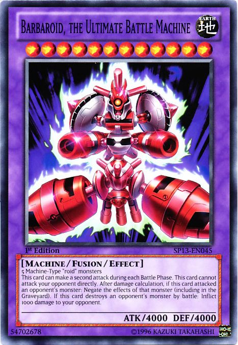 Barbaroid, the Ultimate Battle Machine [SP13-EN045] Common | Card Merchant Takapuna