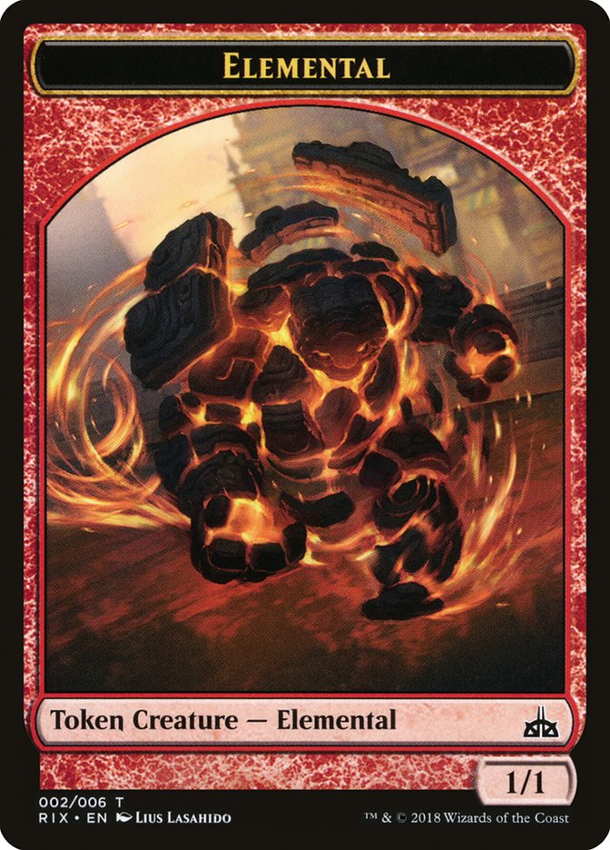 Elemental Token (002/006) [Rivals of Ixalan Tokens] | Card Merchant Takapuna