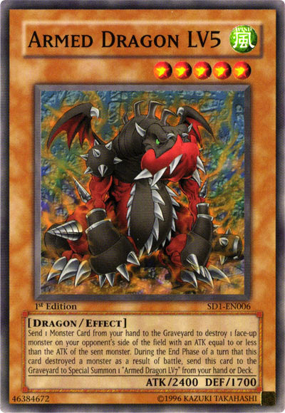 Armed Dragon LV5 [SD1-EN006] Common | Card Merchant Takapuna