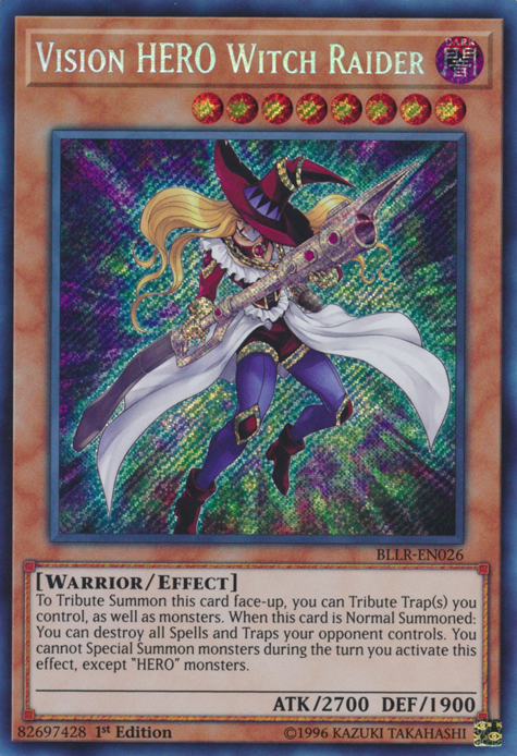 Vision Hero Witch Raider [BLLR-EN026] Secret Rare | Card Merchant Takapuna