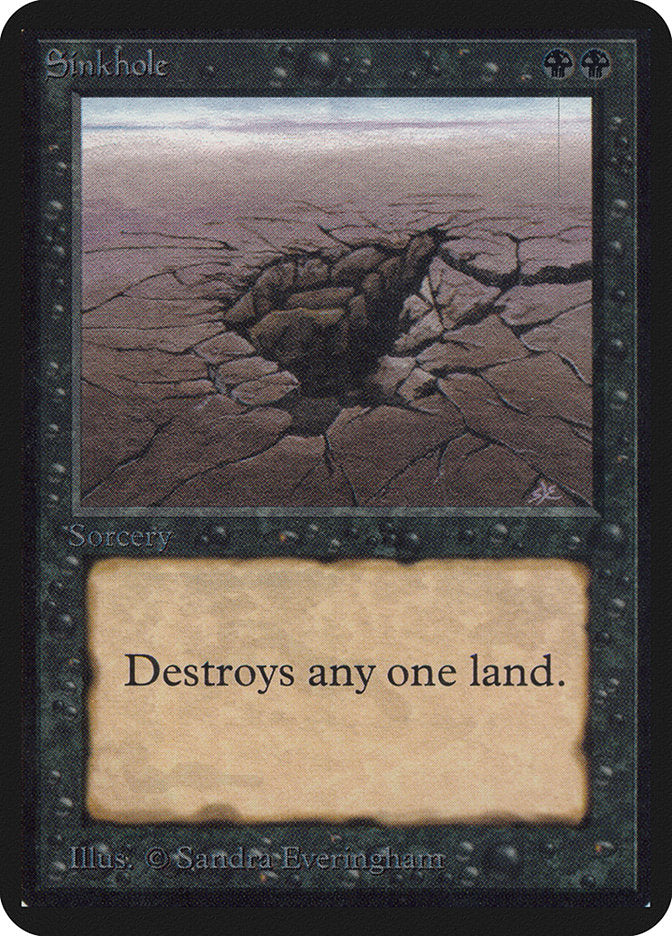 Sinkhole [Alpha Edition] | Card Merchant Takapuna