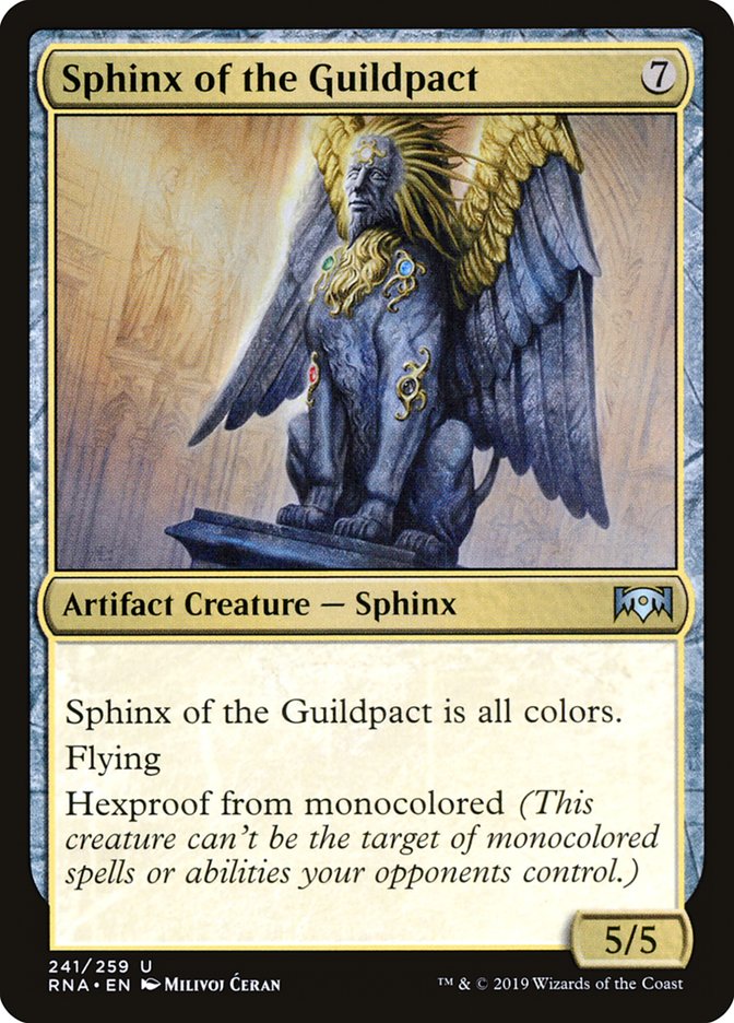 Sphinx of the Guildpact [Ravnica Allegiance] | Card Merchant Takapuna