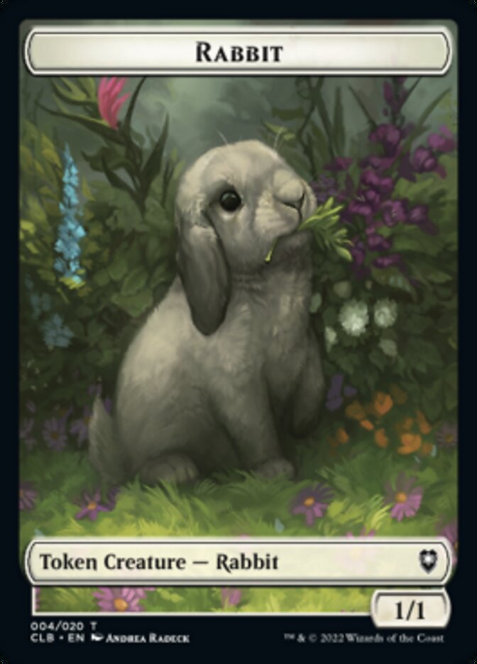 Treasure // Rabbit Double-Sided Token [Commander Legends: Battle for Baldur's Gate Tokens] | Card Merchant Takapuna