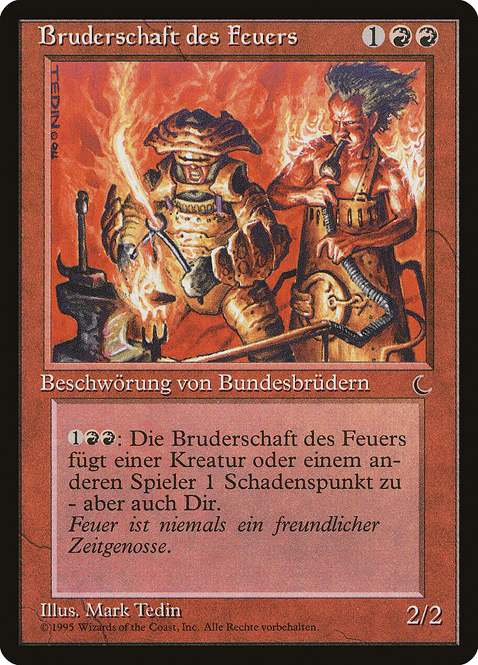 Brothers of Fire (German) - "Bruderschaft des Feuers" [Renaissance] | Card Merchant Takapuna