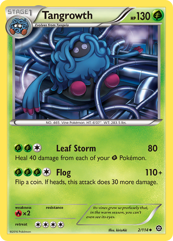 Tangrowth (2/114) [XY: Steam Siege] | Card Merchant Takapuna