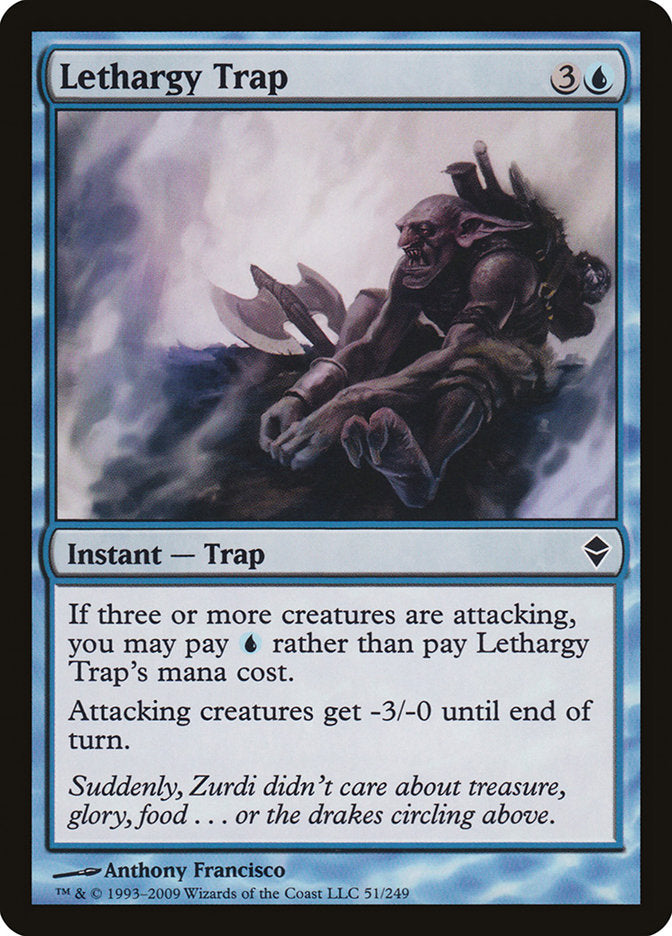 Lethargy Trap [Zendikar] | Card Merchant Takapuna