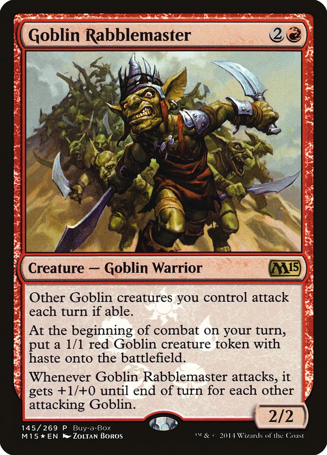 Goblin Rabblemaster (Buy-A-Box) [Magic 2015 Promos] | Card Merchant Takapuna