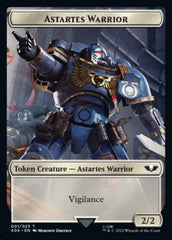 Astartes Warrior // Cherubael Double-Sided Token (Surge Foil) [Warhammer 40,000 Tokens] | Card Merchant Takapuna