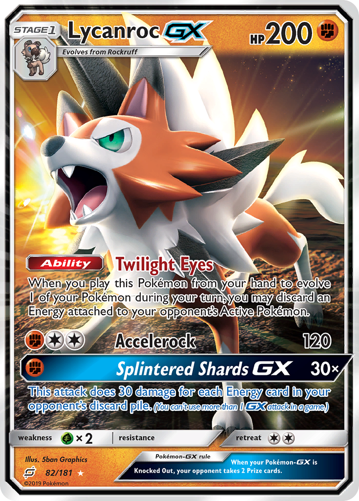 Lycanroc GX (82/181) [Sun & Moon: Team Up] | Card Merchant Takapuna