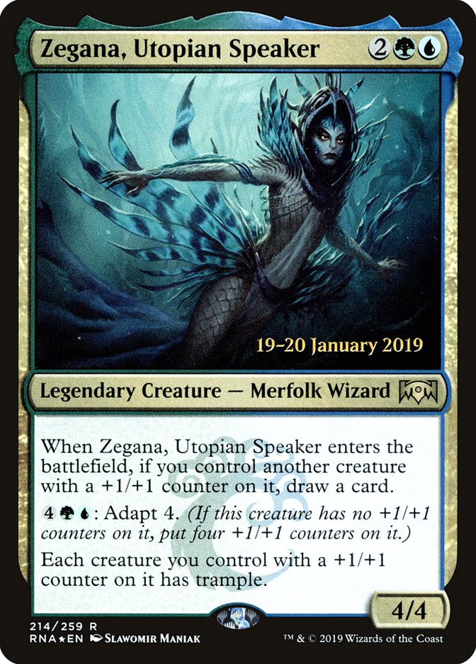 Zegana, Utopian Speaker [Ravnica Allegiance Prerelease Promos] | Card Merchant Takapuna