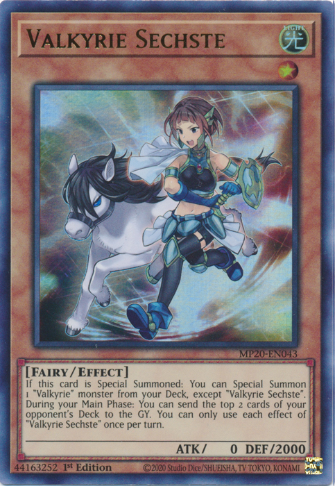 Valkyrie Sechste [MP20-EN043] Ultra Rare | Card Merchant Takapuna