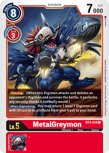 MetalGreymon [BT3-015] [Release Special Booster Ver.1.5] | Card Merchant Takapuna