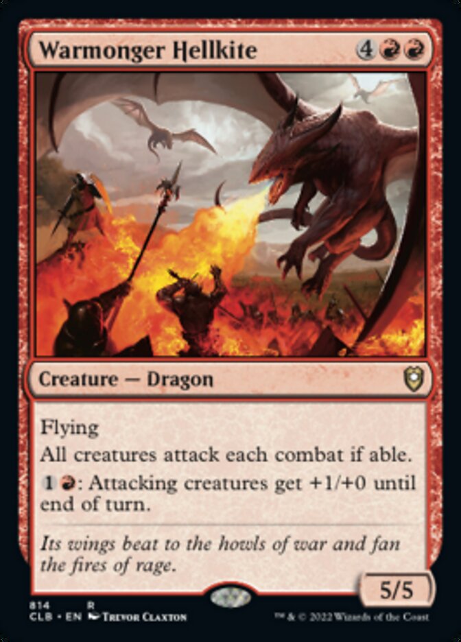 Warmonger Hellkite [Commander Legends: Battle for Baldur's Gate] | Card Merchant Takapuna