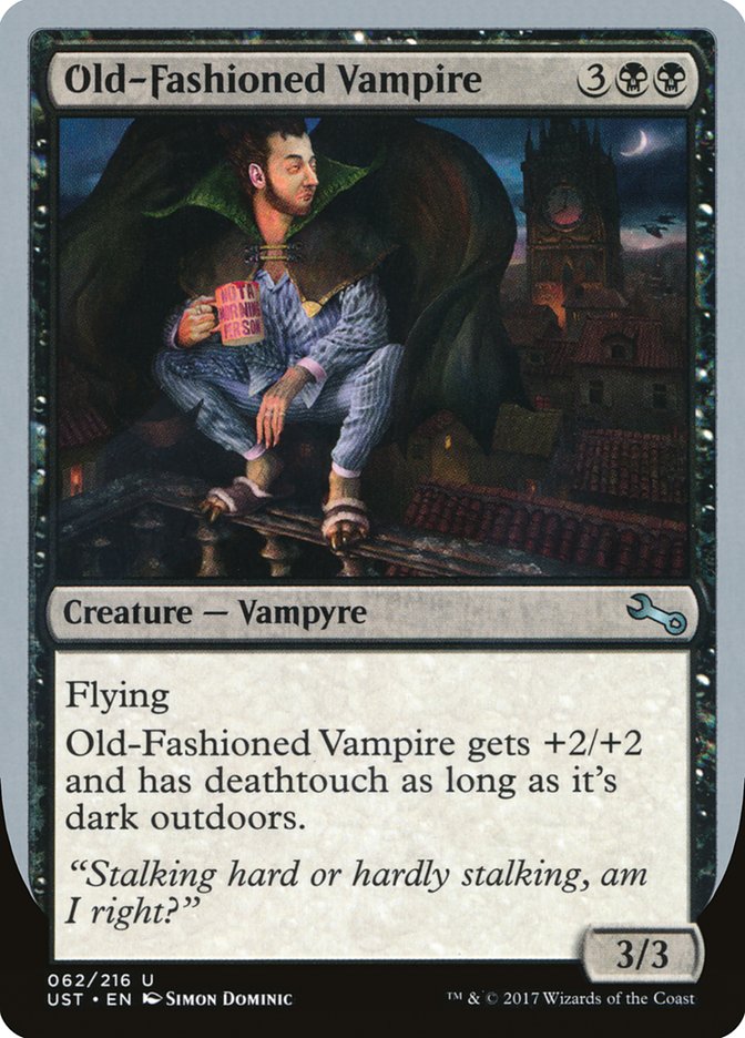 Old-Fashioned Vampire [Unstable] | Card Merchant Takapuna