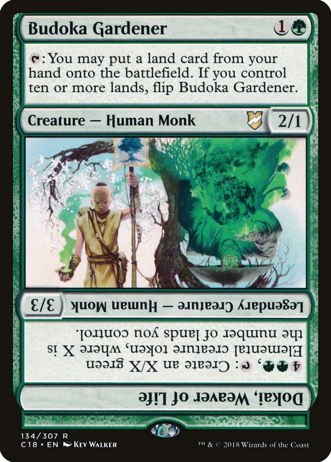 Budoka Gardener // Dokai, Weaver of Life [Commander 2018] | Card Merchant Takapuna