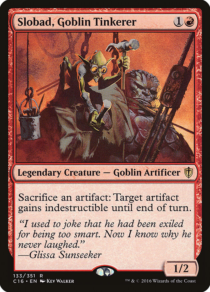 Slobad, Goblin Tinkerer [Commander 2016] | Card Merchant Takapuna