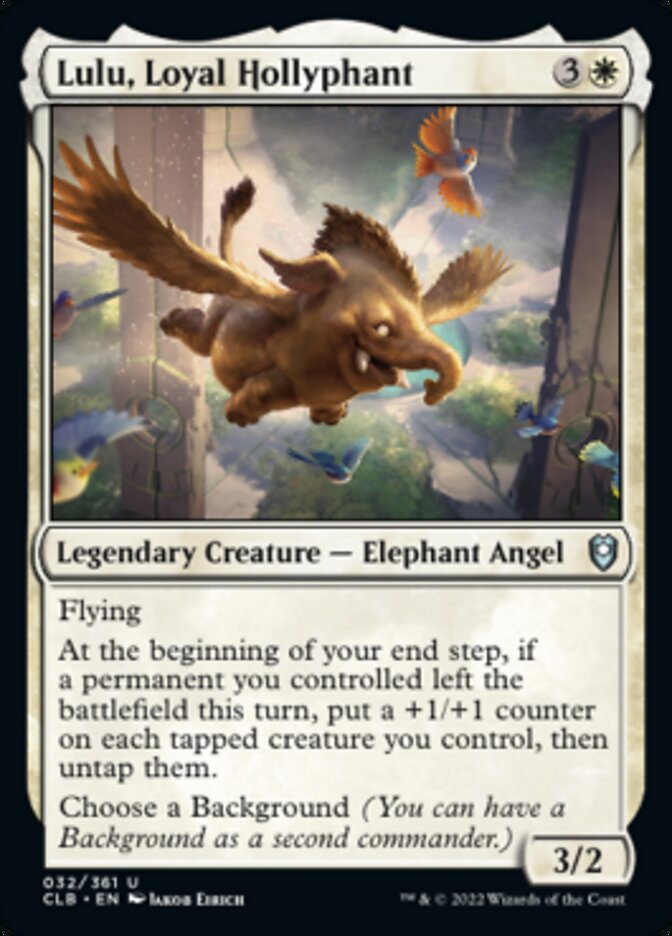 Lulu, Loyal Hollyphant [Commander Legends: Battle for Baldur's Gate] | Card Merchant Takapuna