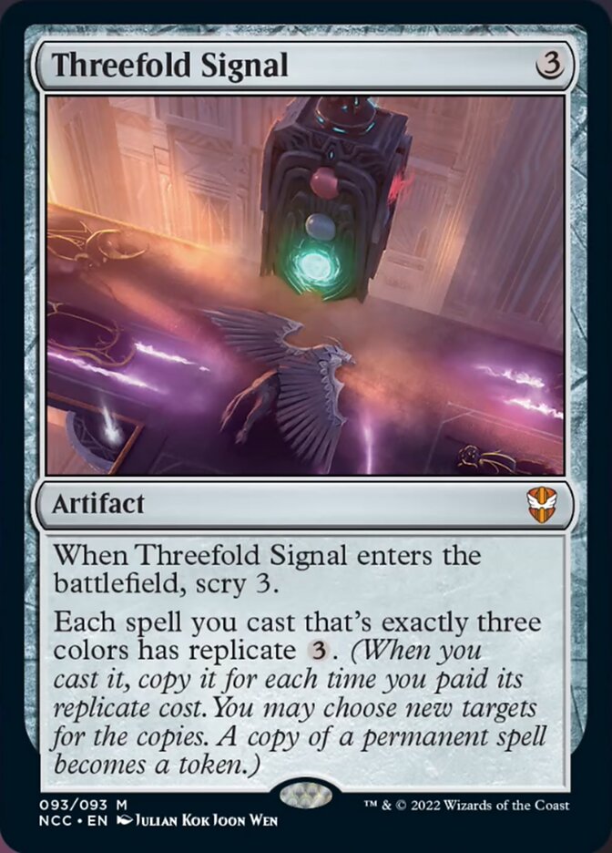 Threefold Signal [Streets of New Capenna Commander] | Card Merchant Takapuna