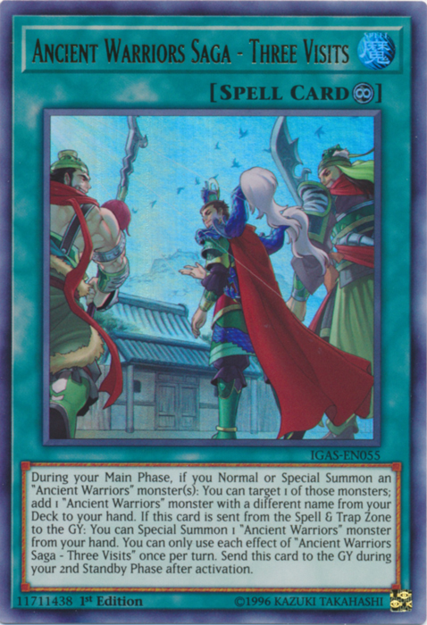 Ancient Warriors Saga - Three Visits [IGAS-EN055] Ultra Rare | Card Merchant Takapuna