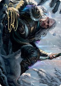 Jorn, God of Winter Art Card (Gold-Stamped Signature) [Kaldheim Art Series] | Card Merchant Takapuna