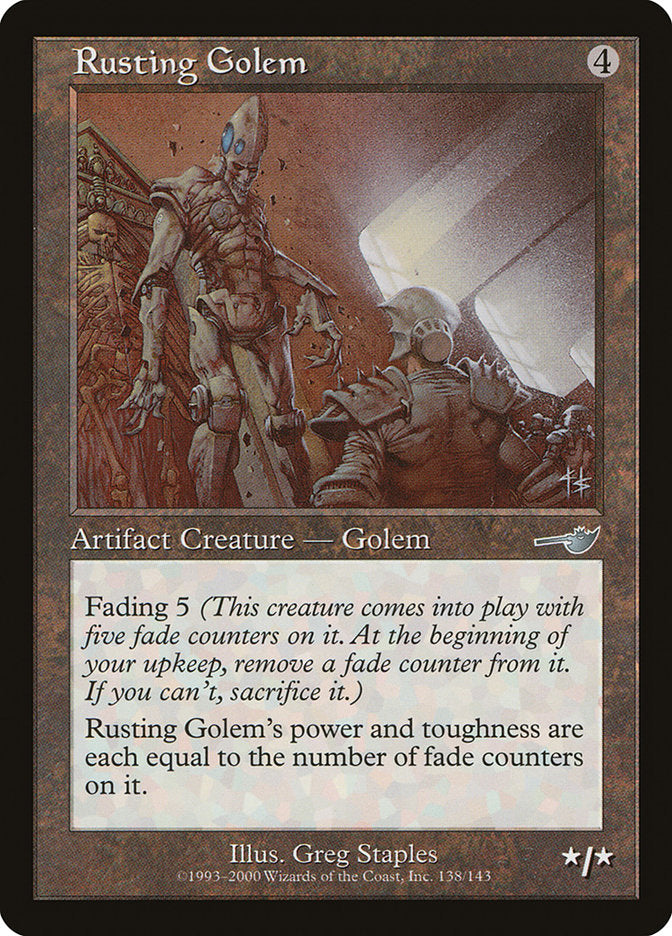 Rusting Golem [Nemesis] | Card Merchant Takapuna