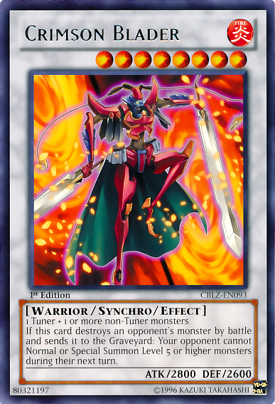 Crimson Blader [CBLZ-EN093] Rare | Card Merchant Takapuna