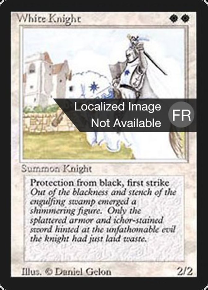 White Knight [Foreign Black Border] | Card Merchant Takapuna