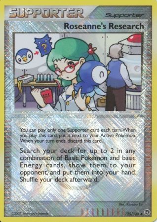 Roseanne's Research (125/132) (League Promos) [Diamond & Pearl: Secret Wonders] | Card Merchant Takapuna